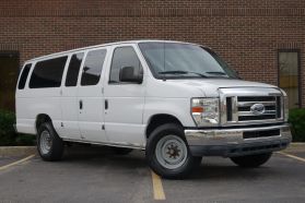2012 FORD E350 SUPER DUTY PASSENGER PASSENGER V8, 5.4 LITER XLT EXTENDED VAN 3D