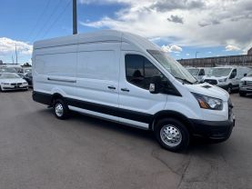 2020 FORD TRANSIT 350 CARGO VAN CARGO V6, ECOBOOST, TWIN TURBO, 3.5 LITER EXTENDED LENGTH HIGH ROOF VAN 3D