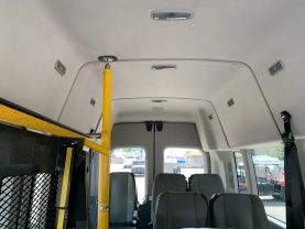 2017 FORD TRANSIT 350 HIGH ROOF 148'' WB 9 PASSENGER VAN WITH 800 LBS WHEELCHAIR LIFT PASSENGER VANS V6, 3.7 LITER XL W/HIGH ROOF W/SLIDING SIDE DOOR VAN 3D - Eddies Auto Sales