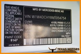 2021 MERCEDES-BENZ SPRINTER 2500 CREW CARGO 4-CYL, TURBO DIESEL, 2.0 LITER HIGH ROOF W/170" WB VAN 3D