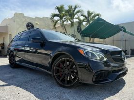 2014 MERCEDES-BENZ E-CLASS WAGON V8, TWIN TURBO, 5.5 LITER E 63 AMG 4MATIC S-MODEL WAGON 4D