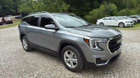 2023 GMC TERRAIN SUV 4-CYL, TURBO, 1.5 LITER SLE SPORT UTILITY 4D at T&T Repairables - used car dealership in Spencer, Indiana.