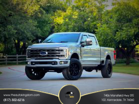 2024 FORD F250 SUPER DUTY CREW CAB PICKUP V8, TURBO DIESEL, 6.7 LITER PLATINUM PICKUP 4D 6 3/4 FT