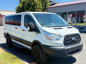 2017 FORD TRANSIT 150 WAGON PASSENGER V6, ECOBOOST, TWIN TURBO, 3.5 LITER XLT W/LOW ROOF W/60/40 SIDE DOOR VAN 3D