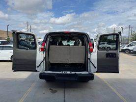2018 CHEVROLET EXPRESS 3500 PASSENGER PASSENGER V8, FLEX FUEL, 6.0 LITER LS EXTENDED VAN 3D at Motors On Wheels - used car dealership in Houston, Texas.