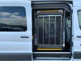 2017 FORD TRANSIT 350 HIGH ROOF 148'' WB 9 PASSENGER VAN WITH 800 LBS WHEELCHAIR LIFT PASSENGER VANS V6, 3.7 LITER XL W/HIGH ROOF W/SLIDING SIDE DOOR VAN 3D - Eddies Auto Sales