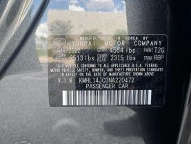 2022 HYUNDAI SONATA SEDAN 4-CYL, TURBO, GDI, 2.5 LITER N LINE SEDAN 4D