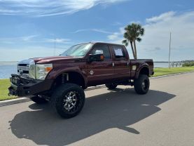 2015 FORD F350 SUPER DUTY CREW CAB PICKUP V8, TURBO DIESEL, 6.7L PLATINUM PICKUP 4D 6 3/4 FT