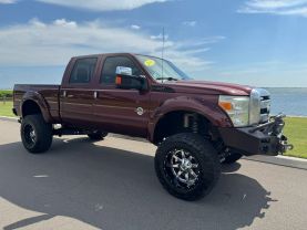 2015 FORD F350 SUPER DUTY CREW CAB PICKUP V8, TURBO DIESEL, 6.7L PLATINUM PICKUP 4D 6 3/4 FT