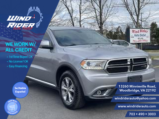 2016 DODGE DURANGO LIMITED SPORT UTILITY 4D at Wind Rider Auto Outlet in Woodbridge, VA, 38.6581722,-77.2497049