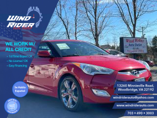 2012 HYUNDAI VELOSTER COUPE 3D at Wind Rider Auto Outlet in Woodbridge, VA, 38.6581722,-77.2497049