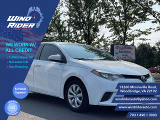 2016 TOYOTA COROLLA LE SEDAN 4D at Wind Rider Auto Outlet in Woodbridge, VA, 38.6581722,-77.2497049