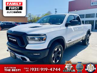 2019 RAM 1500 QUAD CAB PICKUP WHITE  AUTOMATIC - Family First Auto Sales