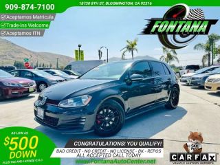 2015 VOLKSWAGEN GOLF GTI SE HATCHBACK SEDAN 4D