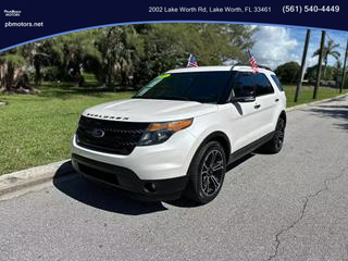 2014 FORD EXPLORER SUV WHITE AUTOMATIC - PALM BEACH MOTORS in Lake Worth, FL 26.6177971223543, -80.07099620226047
