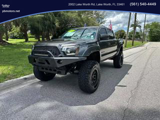 2013 TOYOTA TACOMA DOUBLE CAB PICKUP GRAY AUTOMATIC - PALM BEACH MOTORS in Lake Worth, FL 26.6177971223543, -80.07099620226047