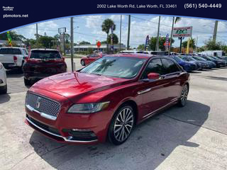 2018 LINCOLN CONTINENTAL SEDAN RUBY RED AUTOMATIC - PALM BEACH MOTORS in Lake Worth, FL 26.6177971223543, -80.07099620226047