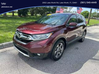 2018 HONDA CR-V SUV BURGUNDY AUTOMATIC - PALM BEACH MOTORS in Lake Worth, FL 26.6177971223543, -80.07099620226047