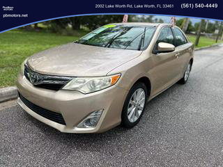 2012 TOYOTA CAMRY SEDAN GOLD AUTOMATIC - PALM BEACH MOTORS in Lake Worth, FL 26.6177971223543, -80.07099620226047