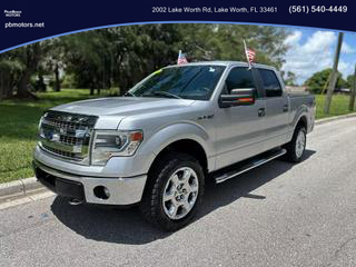 2014 FORD F150 SUPERCREW CAB PICKUP SILVER AUTOMATIC - PALM BEACH MOTORS in Lake Worth, FL 26.6177971223543, -80.07099620226047