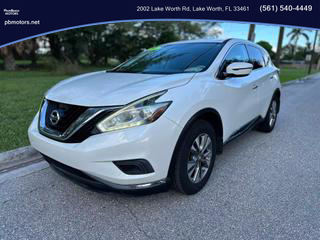 2015 NISSAN MURANO SUV WHITE AUTOMATIC - PALM BEACH MOTORS in Lake Worth, FL 26.6177971223543, -80.07099620226047