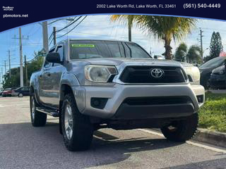 2015 TOYOTA TACOMA DOUBLE CAB PICKUP SILVER AUTOMATIC - PALM BEACH MOTORS in Lake Worth, FL 26.6177971223543, -80.07099620226047