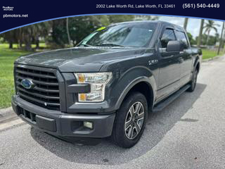 2016 FORD F150 SUPERCREW CAB PICKUP GRAY AUTOMATIC - PALM BEACH MOTORS in Lake Worth, FL 26.6177971223543, -80.07099620226047