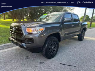 2016 TOYOTA TACOMA DOUBLE CAB PICKUP GRAY AUTOMATIC - PALM BEACH MOTORS in Lake Worth, FL 26.6177971223543, -80.07099620226047