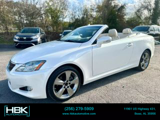 2010 LEXUS IS CONVERTIBLE WHITE AUTOMATIC - HBK Automotive, LLP, Boaz, AL, 34.17225, -86.14095