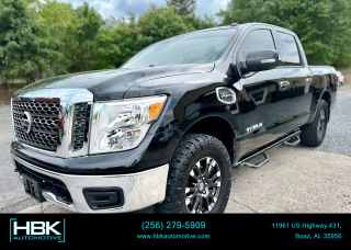 2017 NISSAN TITAN CREW CAB PICKUP BLACK AUTOMATIC - HBK Automotive, LLP, Boaz, AL, 34.17225, -86.14095