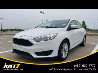 2018 FORD FOCUS SEDAN WHITE AUTOMATIC - Just7 Auto Sales, in Lewisville, TX 34.172097607702305, -118.3754893925942