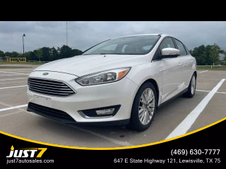 2015 FORD FOCUS SEDAN WHITE AUTOMATIC - Just7 Auto Sales, in Lewisville, TX 34.172097607702305, -118.3754893925942