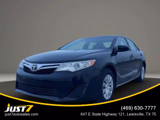 2012 TOYOTA CAMRY SEDAN BLACK AUTOMATIC - Just7 Auto Sales, in Lewisville, TX 34.172097607702305, -118.3754893925942