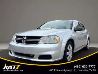 2011 DODGE AVENGER SEDAN SILVER AUTOMATIC - Just7 Auto Sales, in Lewisville, TX 34.172097607702305, -118.3754893925942