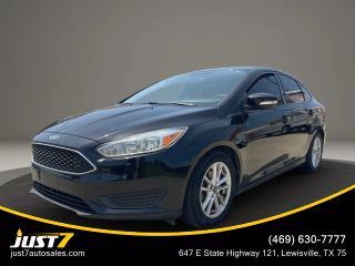 2016 FORD FOCUS SEDAN BLACK AUTOMATIC - Just7 Auto Sales, in Lewisville, TX 34.172097607702305, -118.3754893925942
