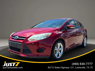 2013 FORD FOCUS HATCHBACK RED AUTOMATIC - Just7 Auto Sales, in Lewisville, TX 34.172097607702305, -118.3754893925942