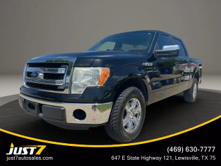 2013 FORD F150 SUPERCREW CAB PICKUP BLACK AUTOMATIC - Just7 Auto Sales, in Lewisville, TX 34.172097607702305, -118.3754893925942