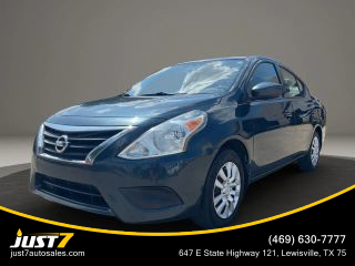 2016 NISSAN VERSA SEDAN BLUE AUTOMATIC - Just7 Auto Sales, in Lewisville, TX 34.172097607702305, -118.3754893925942