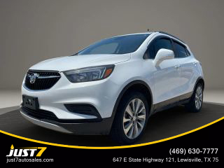 2018 BUICK ENCORE SUV WHITE AUTOMATIC - Just7 Auto Sales, in Lewisville, TX 34.172097607702305, -118.3754893925942
