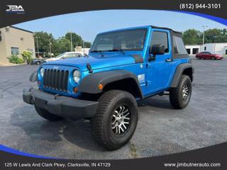 2010 JEEP WRANGLER SUV SURF BLUE PEARL WITH BLACK SOFT TOP AUTOMATIC - Jim Butner Auto in Clarksville, IN 38.30782262290089, -85.77529235397657