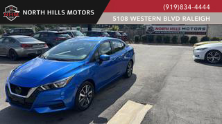 2021 NISSAN VERSA SEDAN BLUE AUTOMATIC - North Hills Motors, Raleigh, NC, 35.78879, -78.71130