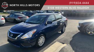 2018 NISSAN VERSA SEDAN BLUE AUTOMATIC - North Hills Motors, Raleigh, NC, 35.78879, -78.71130