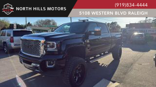2017 GMC SIERRA 2500 HD CREW CAB PICKUP BLACK AUTOMATIC - North Hills Motors, Raleigh, NC, 35.78879, -78.71130