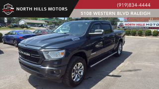 2019 RAM 1500 CREW CAB PICKUP BLACK AUTOMATIC - North Hills Motors, Raleigh, NC, 35.78879, -78.71130