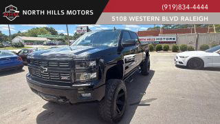2015 CHEVROLET SILVERADO 1500 CREW CAB PICKUP BLACK AUTOMATIC - North Hills Motors, Raleigh, NC, 35.78879, -78.71130