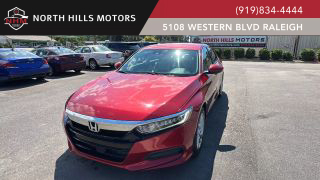 2019 HONDA ACCORD SEDAN RED AUTOMATIC - North Hills Motors, Raleigh, NC, 35.78879, -78.71130