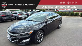 2020 CHEVROLET MALIBU SEDAN BLACK AUTOMATIC - North Hills Motors, Raleigh, NC, 35.78879, -78.71130