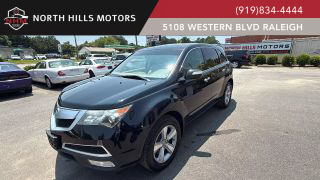 2013 ACURA MDX SUV BLACK AUTOMATIC - North Hills Motors, Raleigh, NC, 35.78879, -78.71130