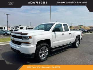 2018 CHEVROLET SILVERADO 1500 DOUBLE CAB PICKUP WHITE - - The Auto Lot