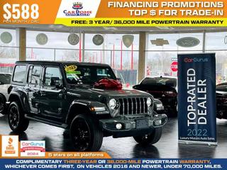 2022 JEEP WRANGLER UNLIMITED SUV 4-CYL, TURBO, 2.0 LITER SAHARA HIGH ALTITUDE SPORT UTILITY 4D at CarDome Auto Sales - used cars for sale in Detroit, MI.